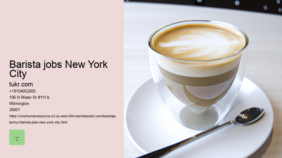barista jobs New York City