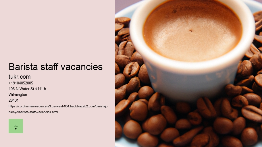 barista staff vacancies